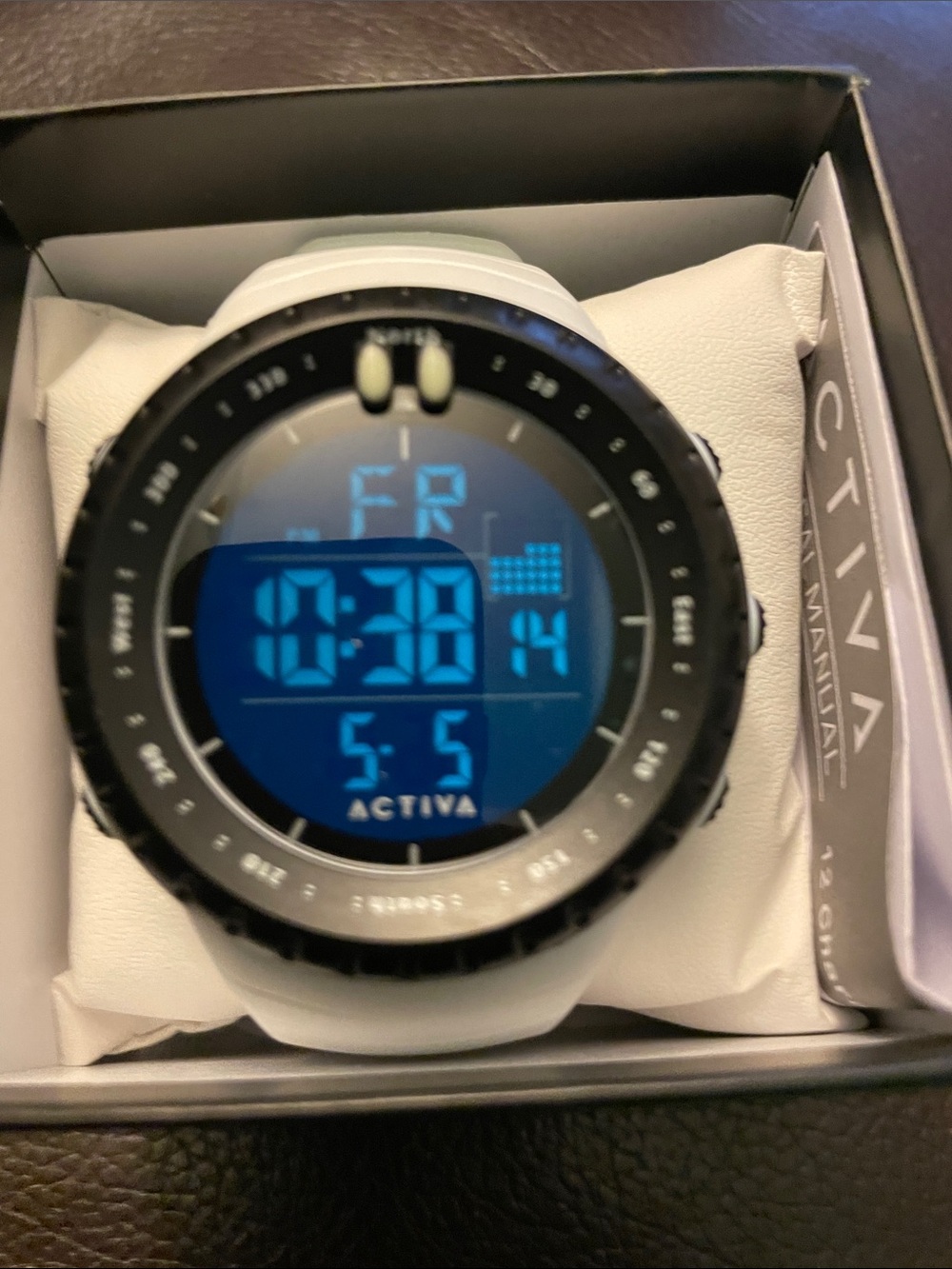 Ativa Digital Sport Watch in White and Black by Invicta